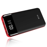 Power Bank 25000mAh Huge Capacity BCM Portable Charger Battery Pack Backup Battery Power Pack Dual Inputs 3 Output Ports with Intelligent LCD Compatible Smartphone, Tablet and More