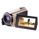 Hausbell Camcorder, HDV-5052 1920x1080p Digital Video Camera with Wifi, Infrared Night Vision, Touch Screen and HDMI Output (Golden)
