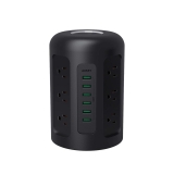 AUKEY Power Strip Surge Protector, 6 USB Ports and 12 AC Outlets with 5 Foot Heavy Duty Extension Cord for Smartphones, Laptop, Tablet, and More Appliances