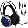 Gaming Headset for Xbox One, S, PS4, PC with LED Soft Breathing Earmuffs