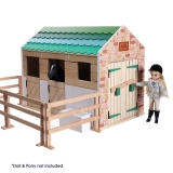 Lottie Dolls Wooden Stable Play set
