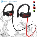 ANBES Bluetooth Headphones Wireless Earbuds  (RedBlack)