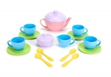 Green Toys Tea Set – BPA Free, Phthalates Free Play Toys for Gross Motor, Fine Skills Development. Kitchen Toys