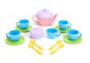 Green Toys Tea Set – BPA Free, Phthalates Free Play Toys for Gross Motor, Fine Skills Development. Kitchen Toys