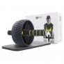 Sports Research Ab Wheel (3″) | Abdominal Exercise Wheel for Core Strength Training | Includes Knee Pad