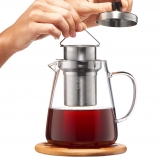 Glass Teapot Kettle with Infuser