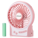 OPOLAR Portable Travel Mini Fan with 3-13 Hours Battery Life for Camping, Personal Battery Operated or USB Powered Handheld Fan