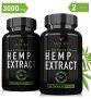 (2 Pack) Hemp Oil Capsules for Pain Relief Anxiety Sleep