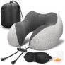 MLVOC Travel Pillow 100% Pure Memory