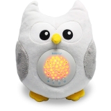 Bubzi Co White Noise Sound Machine & Sleep Aid Night Light. New Baby Gift, Woodland Owl
