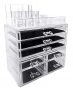 Sodynee Acrylic Makeup Cosmetic Organizer Storage Drawers Display Boxes Case