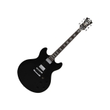 D’Angelico Premier DC Black Stop Bar No F-Holes